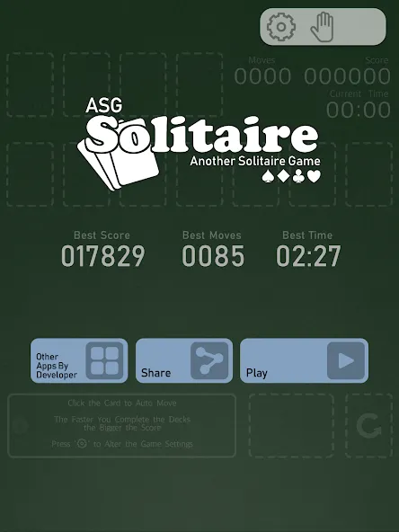 Скачать Solitaire — ASG (Солитр) взлом на бесконечные деньги + мод меню screen 4