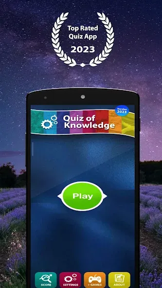 Скачать Quiz of Knowledge Game взлом на бесконечные деньги + мод меню screen 1