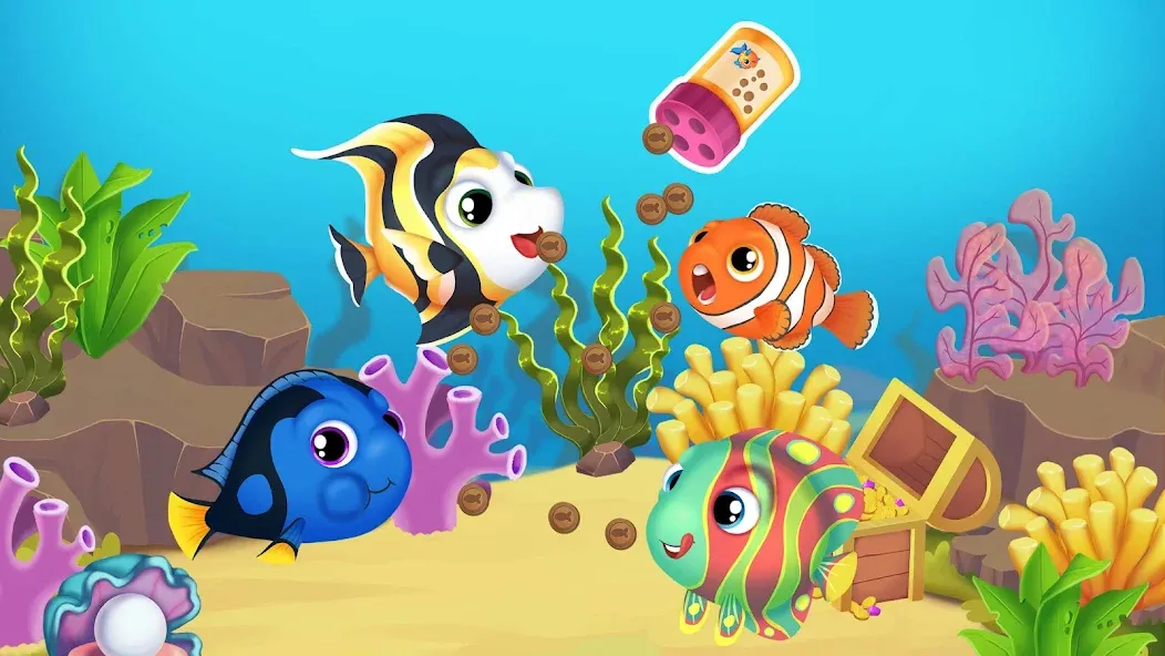 Скачать Baby Aquarium — Fish game взлом на бесконечные деньги + мод меню screen 5