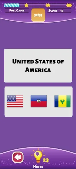 Скачать Country Flags World Quiz Game взлом на бесконечные деньги + мод меню screen 1