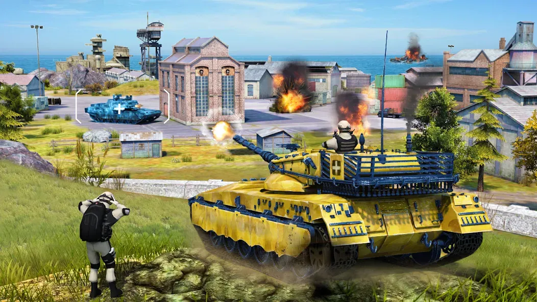 Скачать Tank Battle Army Games 2023 взлом на бесконечные деньги + мод меню screen 2