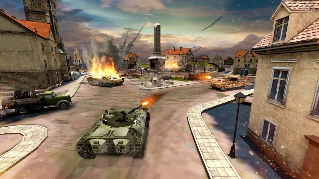 Скачать Tank Battle Army Games 2023 взлом на бесконечные деньги + мод меню screen 3