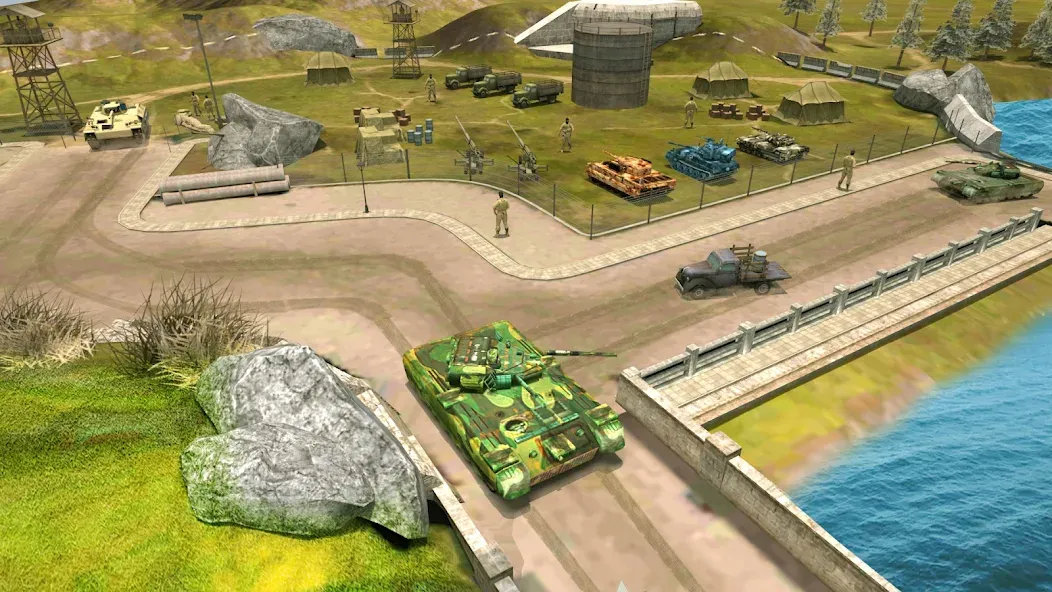 Скачать Tank Battle Army Games 2023 взлом на бесконечные деньги + мод меню screen 5