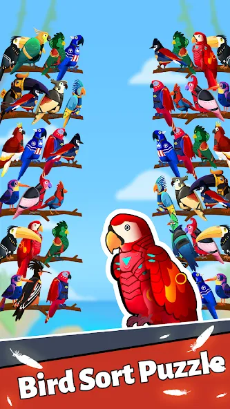 Скачать Bird Puzzle — Color Game взлом на бесконечные деньги + мод меню screen 3