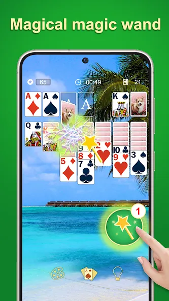 Скачать Solitaire — 2024 взлом на бесконечные деньги + мод меню screen 4