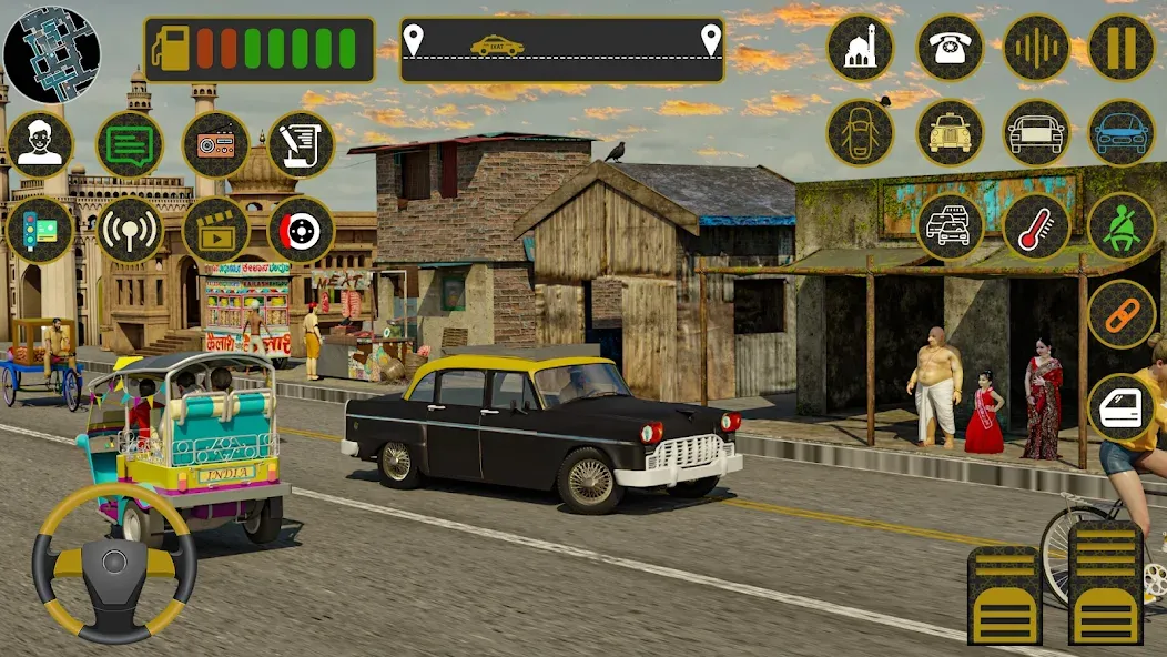 Скачать Indian Taxi Simulator car Game взлом на бесконечные деньги + мод меню screen 2