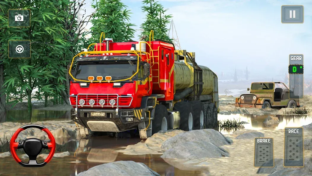 Скачать Offroad Mud Truck Driving Sim взлом на бесконечные деньги + мод меню screen 4