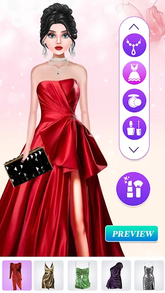 Скачать Fashion Show: Dress up Games взлом на бесконечные деньги + мод меню screen 2