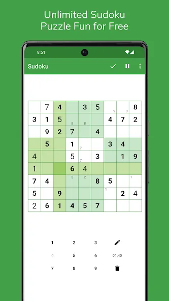 Скачать Sudoku взлом на бесконечные деньги + мод меню screen 1