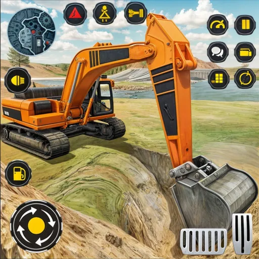 Скачать Heavy Excavator Simulator PRO (Хеви Экскавейтор Симулятор ПРО) взлом на бесконечные деньги + мод меню screen 5