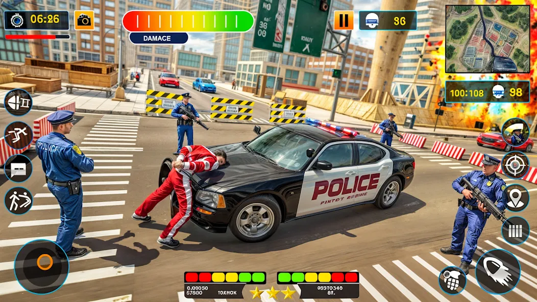 Скачать US Police Shooting Crime City взлом на бесконечные деньги + мод меню screen 3