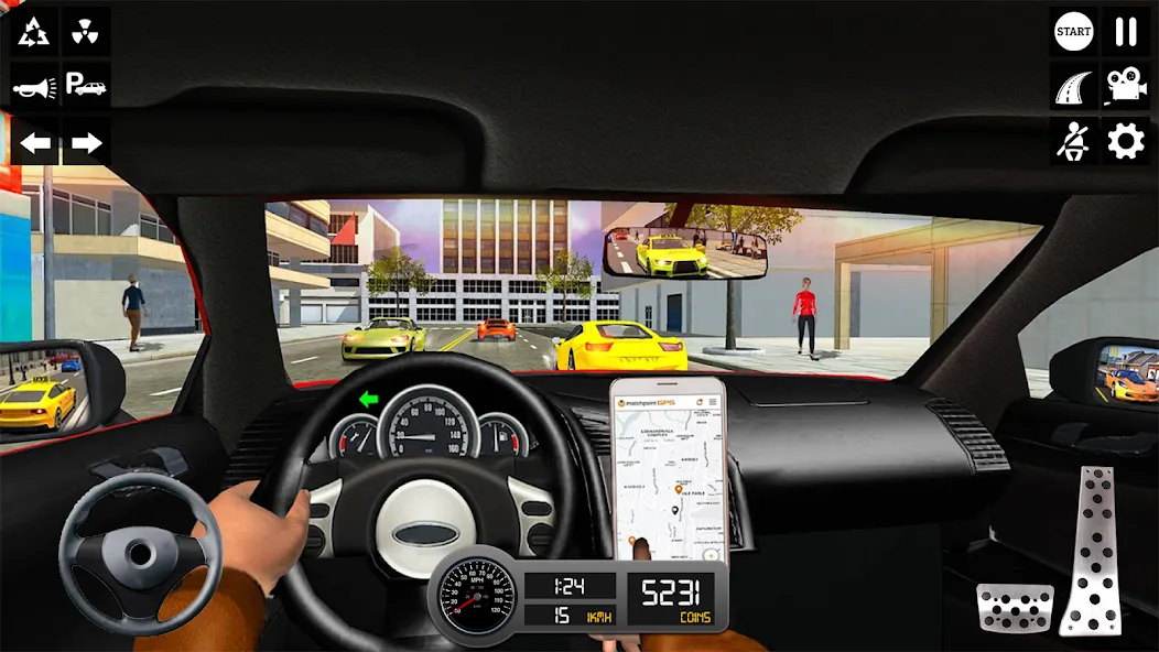 Скачать Taxi Simulator 3d Taxi Sim взлом на бесконечные деньги + мод меню screen 5