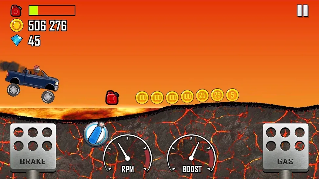 Скачать Hill Climb Racing (Хилл Клайм Рейсинг) взлом на бесконечные деньги + мод меню screen 5