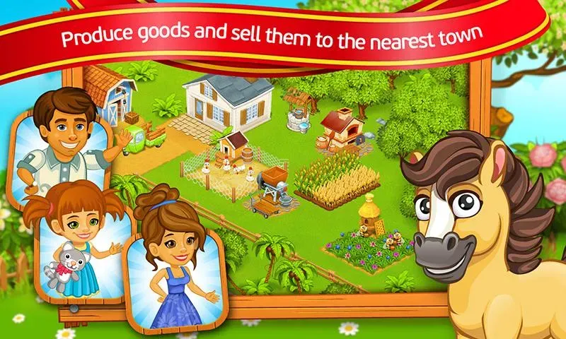 Скачать Farm Town: Cartoon Story взлом на бесконечные деньги + мод меню screen 4