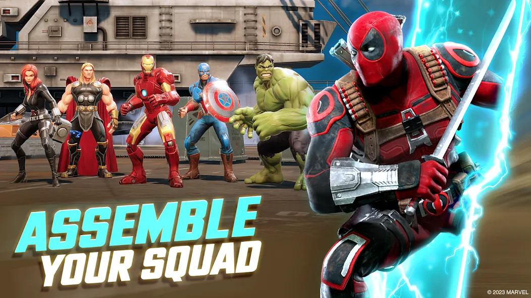 Скачать MARVEL Strike Force: Squad RPG взлом на бесконечные деньги + мод меню screen 1