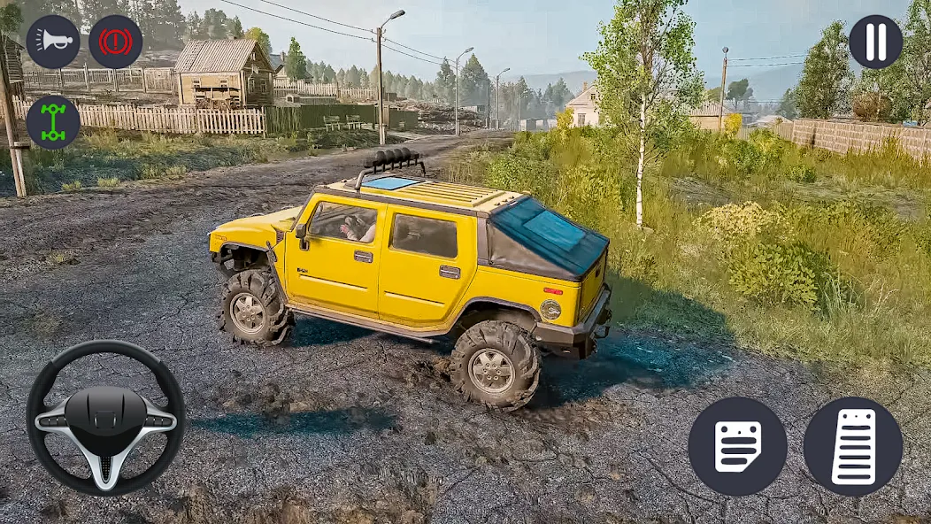 Скачать 4×4 Jeep Offroad Car Driving (Джип Оффроуд Автомобиль Вождения) взлом на бесконечные деньги + мод меню screen 5