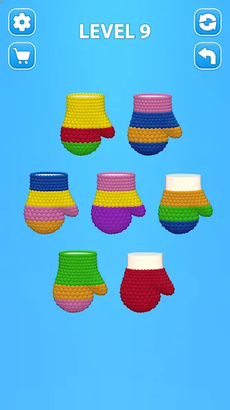 Скачать Cozy Knitting: Sorting games (Кози Ниттинг) взлом на бесконечные деньги + мод меню screen 2