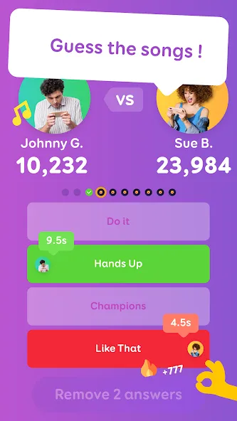 Скачать SongPop® — Guess The Song (СонгПоп) взлом на бесконечные деньги + мод меню screen 1