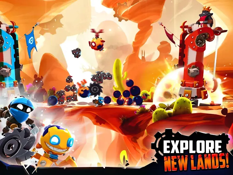 Скачать Badland Brawl (Бэдлэнд Броул) взлом на бесконечные деньги + мод меню screen 3