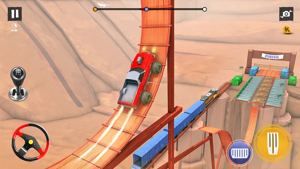 Скачать Car Stunt Games 3D Car Games взлом на бесконечные деньги + мод меню screen 5