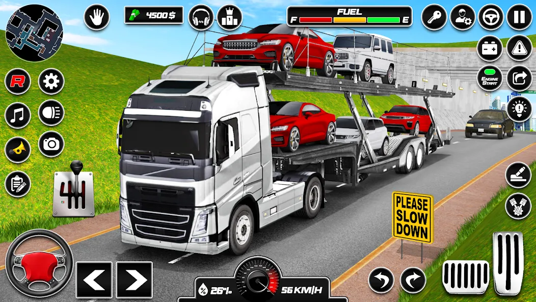 Скачать Car Transporter 3d:Truck Games взлом на бесконечные деньги + мод меню screen 1