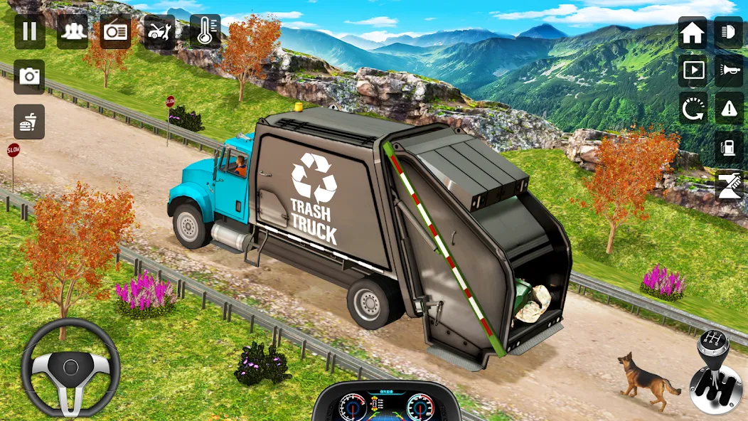 Скачать Trash Truck Games Simulator 3D взлом на бесконечные деньги + мод меню screen 2