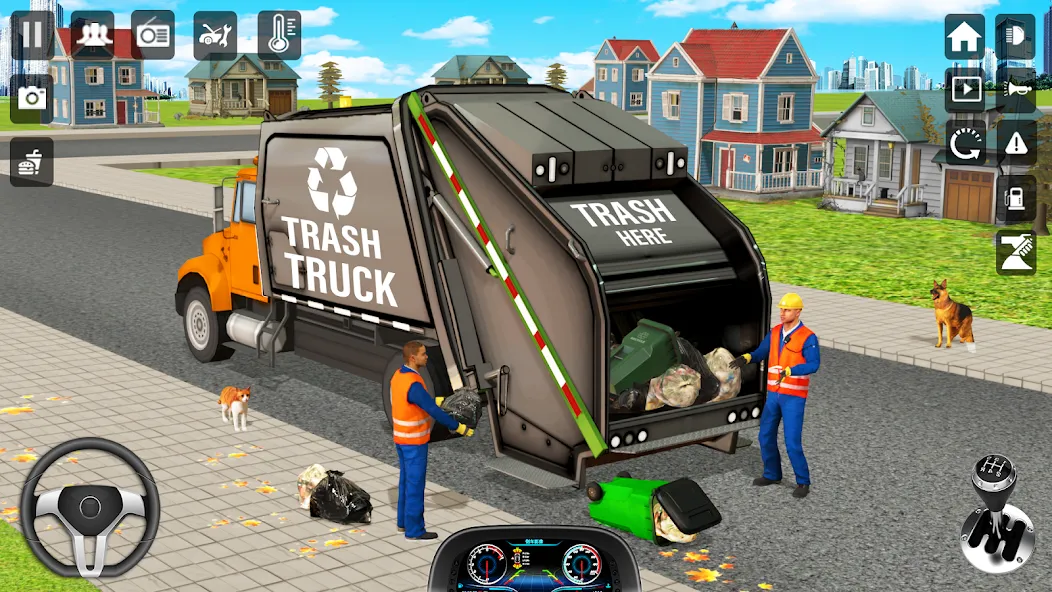 Скачать Trash Truck Games Simulator 3D взлом на бесконечные деньги + мод меню screen 4