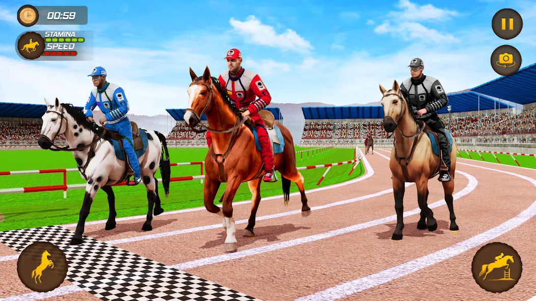 Скачать Horse Racing Game: Horse Games взлом на бесконечные деньги + мод меню screen 2