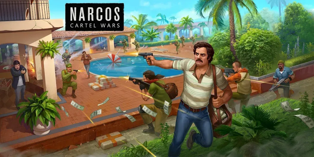 Скачать Narcos: Cartel Wars & Strategy (Наркос) взлом на бесконечные деньги + мод меню screen 1