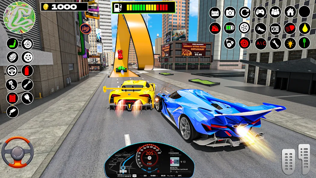 Скачать Rampa Car Game: GT Car stunts (Мега Рэмпс) взлом на бесконечные деньги + мод меню screen 4