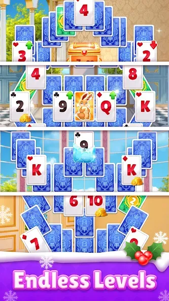 Скачать Royal Solitaire Tripeaks взлом на бесконечные деньги + мод меню screen 3