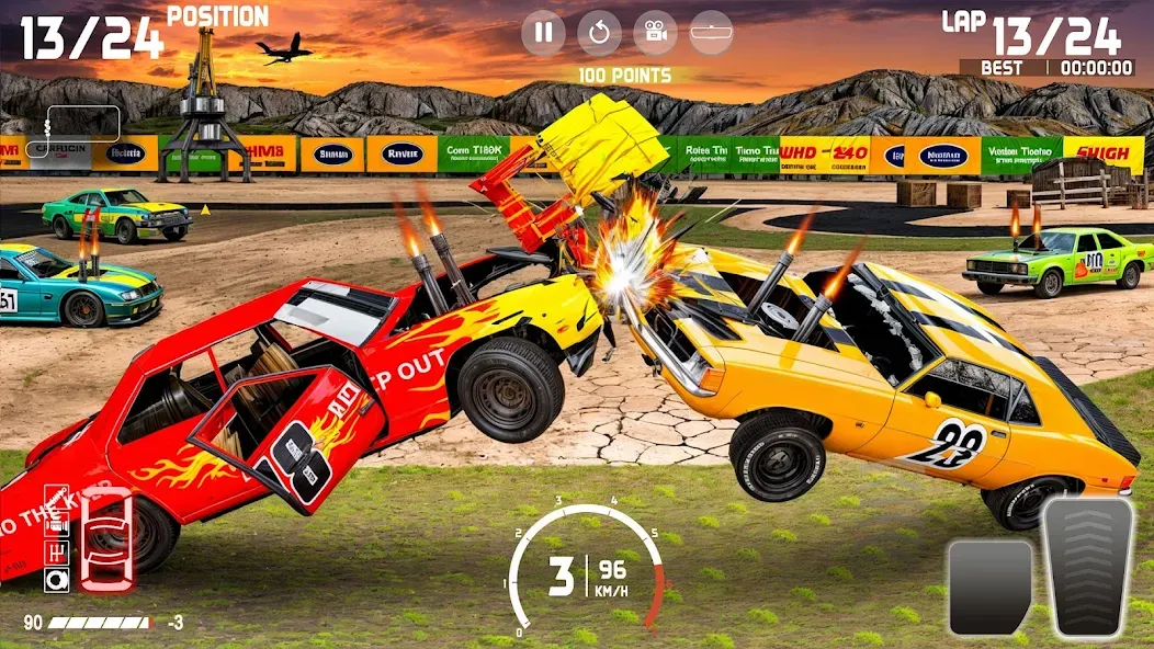 Скачать Demolition Derby: Car Games взлом на бесконечные деньги + мод меню screen 1