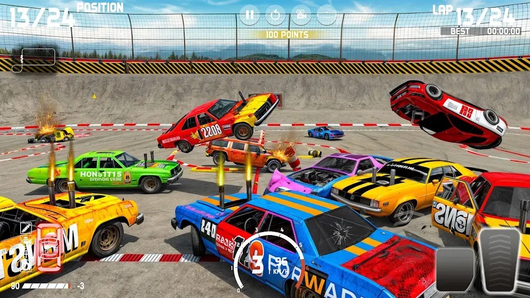 Скачать Demolition Derby: Car Games взлом на бесконечные деньги + мод меню screen 2