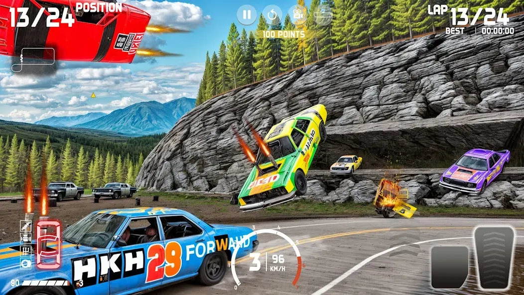 Скачать Demolition Derby: Car Games взлом на бесконечные деньги + мод меню screen 3