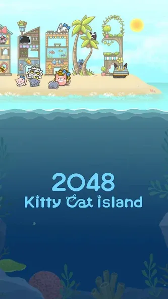 Скачать 2048 Kitty Cat Island (Остров Кошачьеи Кошки) взлом на бесконечные деньги + мод меню screen 3