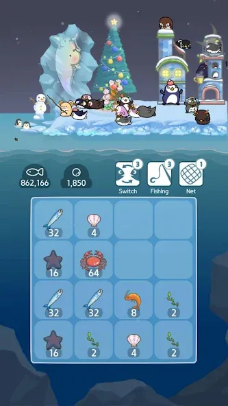 Скачать 2048 Penguin Island взлом на бесконечные деньги + мод меню screen 1