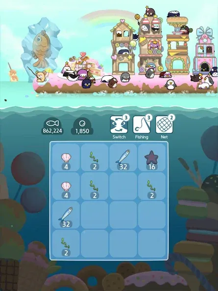 Скачать 2048 Penguin Island взлом на бесконечные деньги + мод меню screen 4