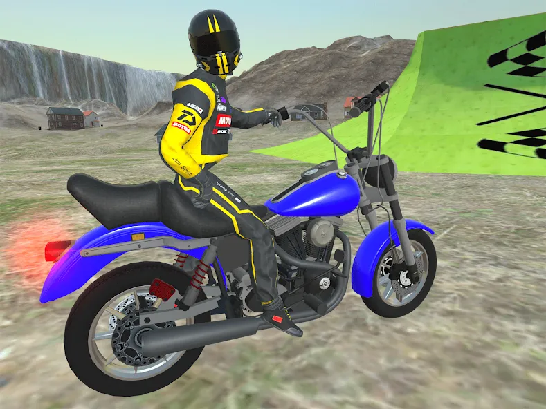 Скачать Moto bike Driving: Mega Ramp взлом на бесконечные деньги + мод меню screen 1