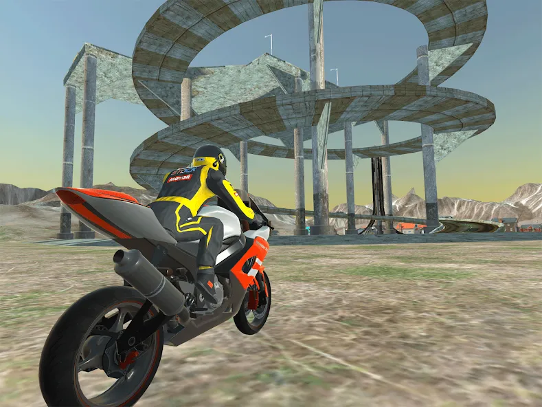 Скачать Moto bike Driving: Mega Ramp взлом на бесконечные деньги + мод меню screen 3