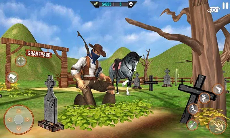 Скачать West Cowboy Shooting Games 3D взлом на бесконечные деньги + мод меню screen 4