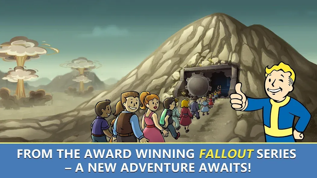 Скачать Fallout Shelter Online (Фоллаут Шелтер Онлайн) взлом на бесконечные деньги + мод меню screen 1