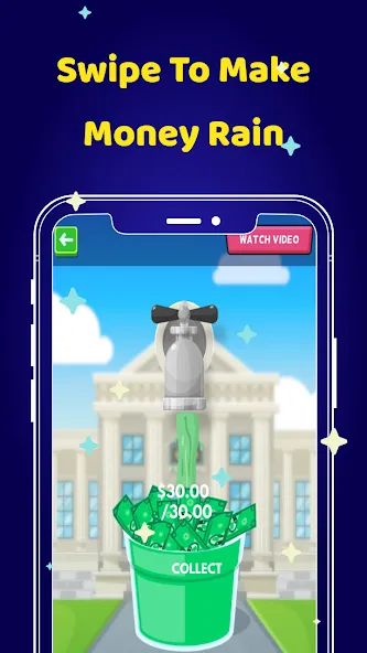 Скачать Money Clicker Game -Money Rain взлом на бесконечные деньги + мод меню screen 4