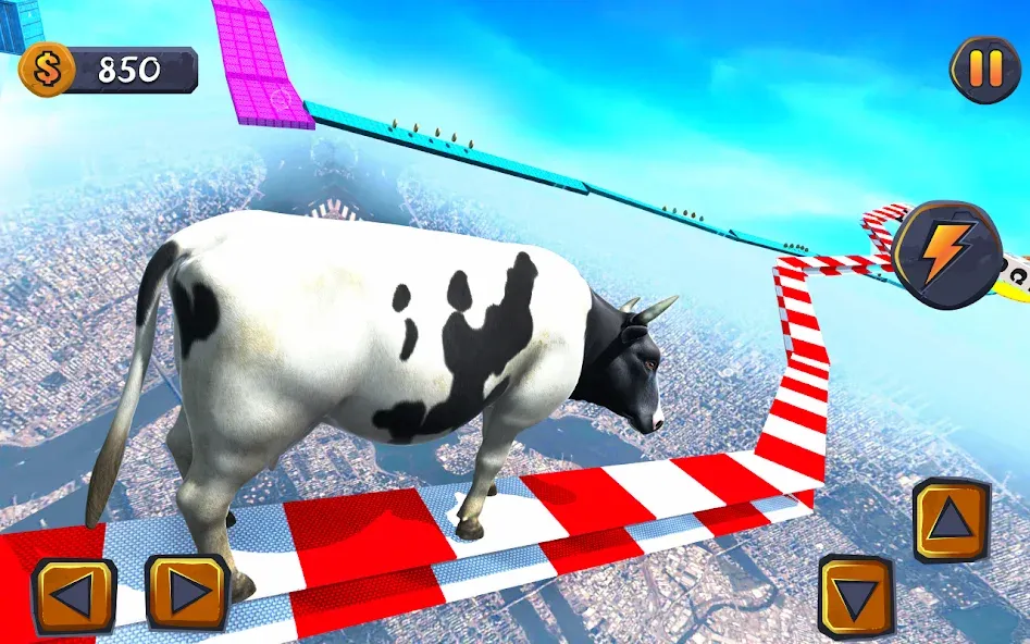 Скачать Epic Cow Ramp Rush Run Game взлом на бесконечные деньги + мод меню screen 3