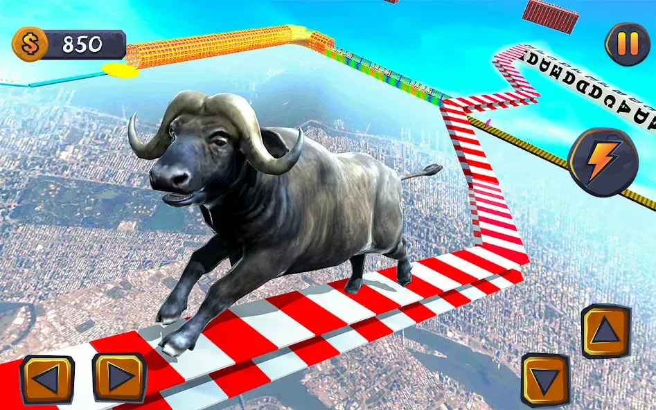 Скачать Epic Cow Ramp Rush Run Game взлом на бесконечные деньги + мод меню screen 4