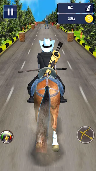 Скачать Cowboy Horse Run взлом на бесконечные деньги + мод меню screen 2