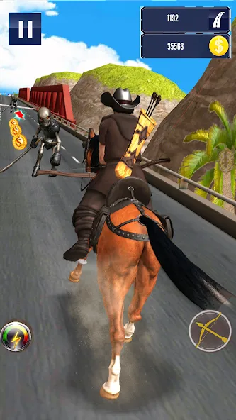 Скачать Cowboy Horse Run взлом на бесконечные деньги + мод меню screen 4