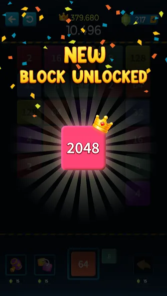 Скачать 1M — Merge Number Block Puzzle взлом на бесконечные деньги + мод меню screen 5