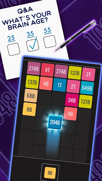 Скачать Join Blocks 2048 Number Puzzle (Джоин Блокс) взлом на бесконечные деньги + мод меню screen 2