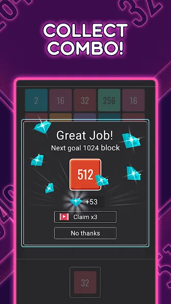 Скачать Join Blocks 2048 Number Puzzle (Джоин Блокс) взлом на бесконечные деньги + мод меню screen 4