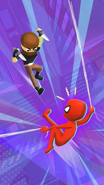 Скачать Web Master: Stickman Superhero (Вебмастер) взлом на бесконечные деньги + мод меню screen 1